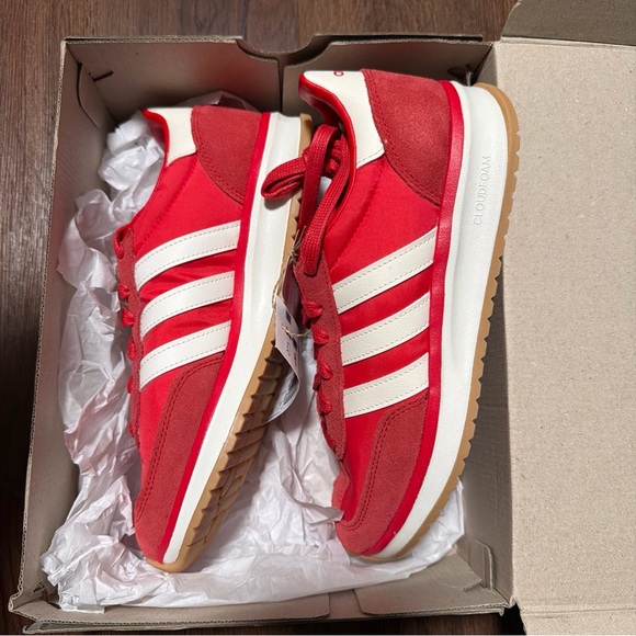 Adidas Run 70s 2.0 JS5031 Red Retro Casual Sneakers Lifestyle Women's Sizes 7.5 - Picture 4 of 5